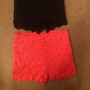 2 for the price of 1! Free People lace shorts!